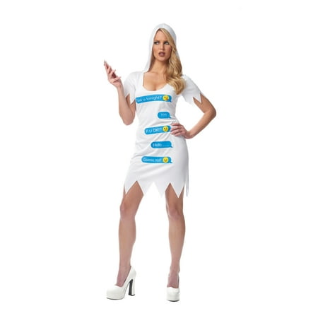 Ghosted Womens Adult Funny Text Message Halloween Costume