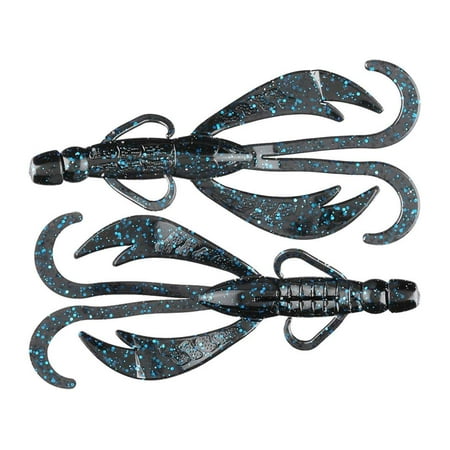 Big Bite Baits 5 inch Battle Bug Soft Plastic Creature Bait (Black Blue Saphire Laminate)