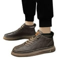 thumbnail image 2 of ZTTD Platform Breathable Waterproof Leather Shoes Casual Sport Shoes Fashion Retro Mens Casual Shoes, 2 of 5