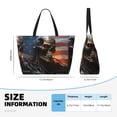 thumbnail image 4 of Easygdp Cyberpunk Skull American Flag Bolsa de Viaje de Playa de Gran Capacidad, Bolsa Tote Perfecta para la Playa, Escapadas de Fin de Semana y Viajes, 4 of 7