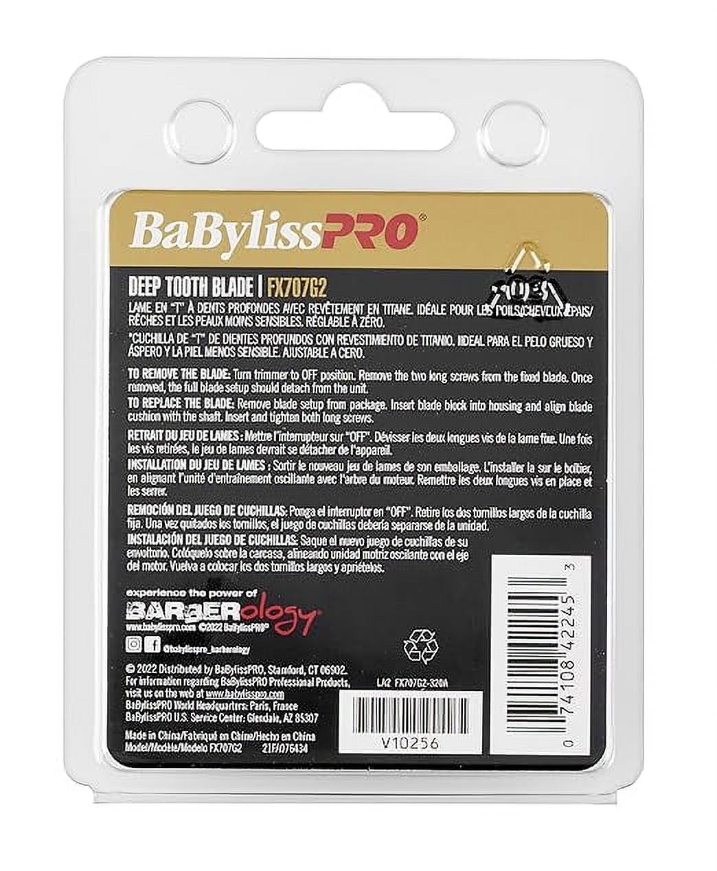 BaBylissPRO® Deep-Tooth Titanium Gold Replacement Blade