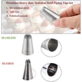 thumbnail image 2 of 5PCS Large Piping Tips Set,  Stainless Steel Cake Decorating Tips, Frosting Icing Tips for Cupcakes, Cake, Cookie and Decorating (Dishwasher Safe), 2 of 7