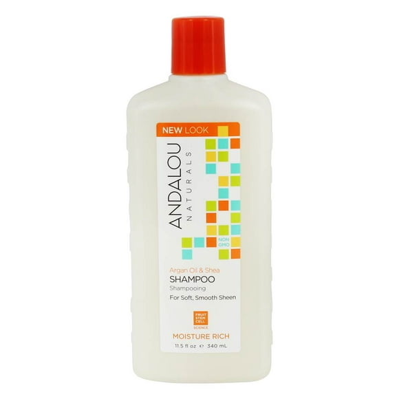 Andalou Naturals - Argan Oil & Shea Moisture Rich Shampoo - 11.5 fl. oz.