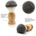 thumbnail image 2 of Shaving Kits for Men Set, Wet Shaving Kit 3 in 1, Includes Shaving Brush, Stainless Steel Shaving Bowl, Safety Stand, Durable and Easy to Clean, 2 of 5