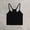 Black, variant on Women's Sleeveless Tank Top Racerback Scoop Neck Ribbed Knit Basic Cami Shirts