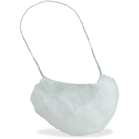 - Genuine Joe, GJO85128, Beard Cap, 100 / Bag, White