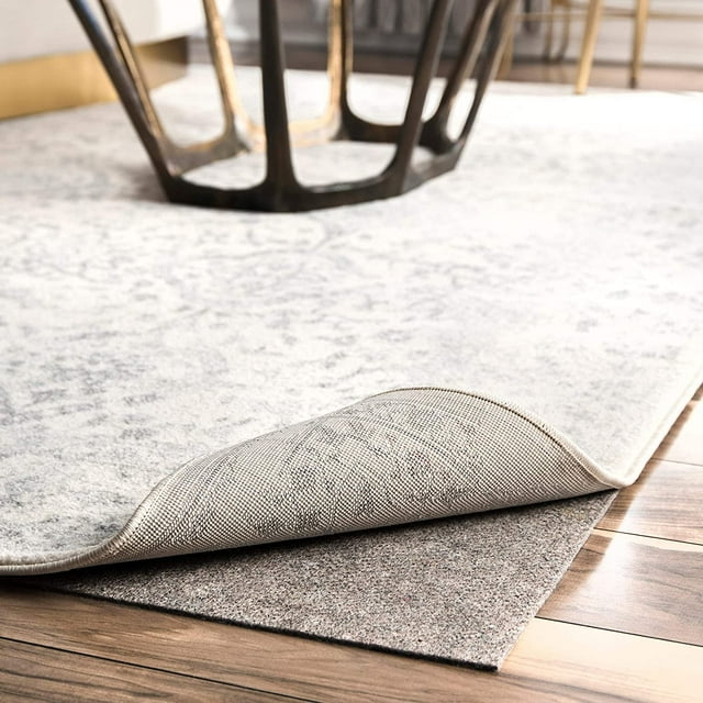nuLOOM 2' x 6' Premium Eco-Friendly Felt Rug Pad, 1/8" Thick Low Profile, Non-Slip Backing, Customizable Size, Hardwood, Carpet, Tile, Vinyl, Linoleum, Made in USA, 100% Recycled Materials