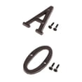 thumbnail image 1 of Licencia para puerta exterior perfecl decoración de Pared Hierro negro 5 x 7,5 x 0,5 cm 2 piezas, 1 of 8