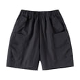 thumbnail image 2 of XINXIAOO Boys Shorts for Summer Lightweight Comfortable Gray Active Hiking Shorts Loose Fit Casual School Outdoor Shorts with Pockets 6-7 Years, 2 of 4