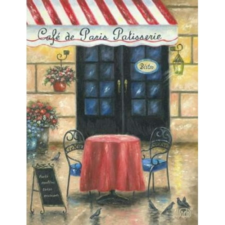 Cafe de Paris Patisserie Rolled Canvas Art - Vickie Wade (11 x