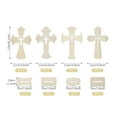 thumbnail image 3 of 12 Pack Unfinished Wooden Crosses For Crafts Diy Projects, Assorted Designs For Religious Decor Centerpieces Home Decoration, Ideal For Gifting & Personalized Art, 3 of 5