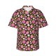 thumbnail image 1 of Fotbe Strawberry Camisa Hawaiana para Hombre Unisex – Camisa Casual de Verano con Botones de Manga Corta de Algodón y Lino,Medium, 1 of 7