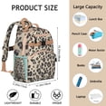 thumbnail image 2 of Cute Leopard Cheetah Pattern Backpack for Studentss Bookbag Animal Print Lightweight Durable Design with Chest Strap Travel/School Use, 2 of 6
