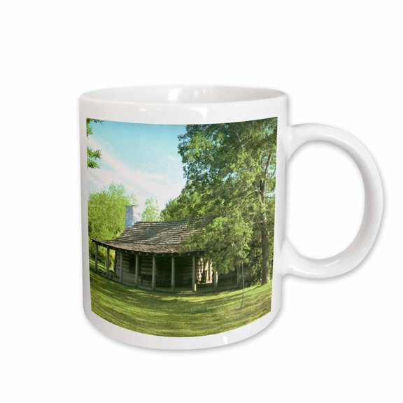 3drose, Old West Log Cabin, 11oz Mug
