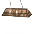 thumbnail image 4 of Meyda Tiffany 160564 Tall Pines 6 Light 48" Wide Linear Pendant - Copper, 4 of 5