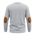 thumbnail image 5 of COMVALUE Men's Fall Crewneck Sweatshirts Patchwork Long Sleeve Corduroy Texture Casual Pullover Shirt (Light Gray, XL), 5 of 8