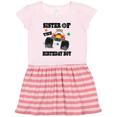 

Inktastic Sister of the Birthday Boy Gift Toddler Girl Dress