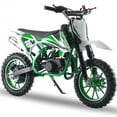 thumbnail image 2 of Aqzb 49cc Kids Dirt Bike, Dirt Bike for Kid Teens, Gas Powered Dirt Bikes with 2-Stoke, Off Road Motorcycle for Kids 6-12(Green), 2 of 7