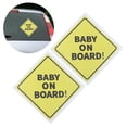 thumbnail image 2 of BIBABLYKE 2pcs Baby on Boards Car Stickers Reflective Night Visibility Vehicle Sticker Waterproof Vehicle Decal for Child Safety, 2 of 7