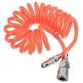 thumbnail image 1 of Red Coiled Air Hose 3m 8mm Inner 5mm Outer Diameter 1Set for Air Compressor and Pneumatic Tools, 1 of 8