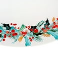 thumbnail image 4 of STP GOODS Christmas Wreath Porcelain Oval Serving Plate 15.6x11" (39.7x28 cm) Bone China Oval Serving Platter, Holiday Tableware, 4 of 7