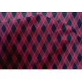 thumbnail image 4 of oneOone Cotton Silk Navy Blue Fabric Argyle Check Sewing Material Print Fabric By The Yard 42 Inches Wide, 4 of 4