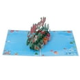 thumbnail image 4 of Christmas Popup Cards, 3D Christmas Cards Exquisite Workmanship Paper Materials Beautiful Practical  For Gifts, 4 of 8