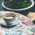 thumbnail image 3 of Ambesonne Mother's Day Fitted Round Tablecloth, Owls I Love You Mom, 40"- 44" Diameter, Pale Fuchsia and Soft Blue, 3 of 5