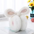 thumbnail image 3 of YAOBAMM Solid Color Earmuffs Women Winter Earmuffs Soft Furry Sequin Rabbit Ear Shape Foldable Warm Covers Adjustable Outdoor Ear Warmers, 3 of 7