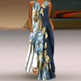 thumbnail image 2 of Robe Maxi pour Femmes Été Bohème Décontractée Sans Manches Longue Robe de Plage pour les Vacances, 2 of 5