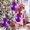 Purple 5F3, variant on Rvkxad Sparkling Gemstone Tree Pendants, 13x9cm Plastic Crystal Decorations for Christmas Valentine Holiday, Colorful Gem Ornaments, Holiday Decorations