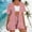 Red(New), variant on PNTUTB Women's Fashion Striped Casual Loose Comfortable Short Sleeve Cardigan with Elastic Waist Drawstring Shorts Set