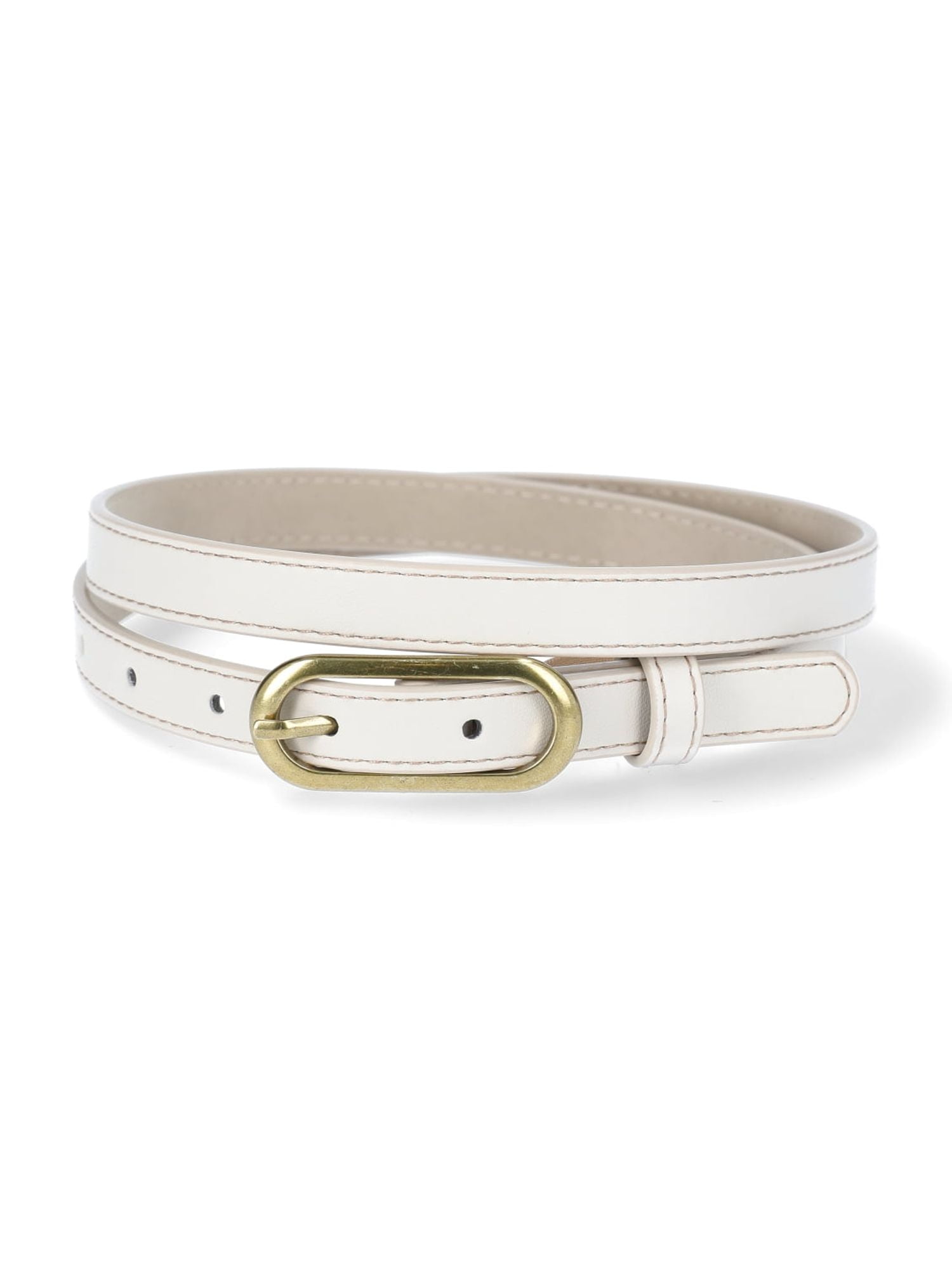 No Boundaries Women's 3 for 1 Belts, Ivory/Caramel/Black, XL