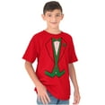 thumbnail image 4 of Ugly Christmas Santa's Elf Tuxedo Men's Graphic T Shirt Tees Brisco Brands S, 4 of 5