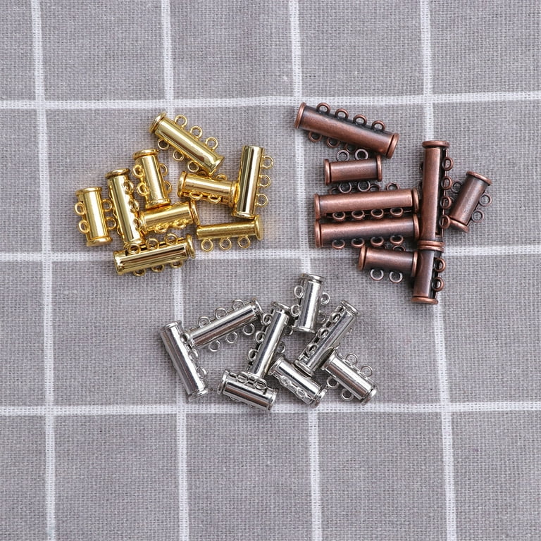 30Pcs Magnetic Jewelry Clasps for Necklaces Magnetic Jewelry  Clasps Gold and Silver Necklace Magnetic Clasp DIY Necklace Bracelet  Connectors for Necklaces Extender Chain Jewelry Making