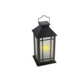 thumbnail image 1 of LED Solar Frosted Glass Pane Lantern Black, 1 of 3