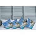 thumbnail image 2 of Ambesonne Nautical Throw Pillow Cover 4 Pack, Seascape Lake Tahoe, 18", Blue Grey, 2 of 7