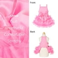 thumbnail image 4 of Fitwarm Sparkly Dog Tiered Dress, Fancy Dog Clothes for Small Dogs Girl, Bohemian Doggie Birthday Outfit, Pet Apparel, Pink, Medium, 4 of 7