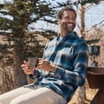 thumbnail image 5 of Free Country Men's Easywear Flannel Shirt Navy Plaid XXL, 5 of 6