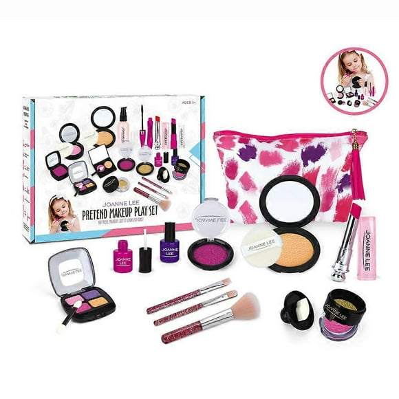 Kids Pretend Make Up Kit Play Beauty Makeup Set Girl Glamour Cosmetic Toy Gift