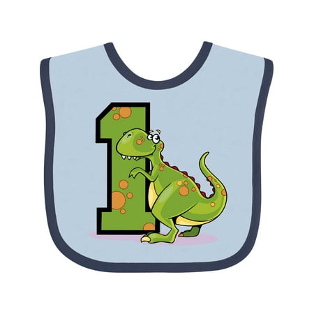 

Inktastic Dinosaur 1st Birthday T-Rex Gift Baby Boy or Baby Girl Bib