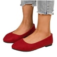 thumbnail image 4 of Wdhugt Platform Slip On Shoes For Women Casual Wear Solid Color Design Shallow Toe Thick Bottom Wedge Heel Comfortable Footwear Pu Material Hot Pink Color Us Size 5.5, 4 of 9