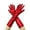 Red, variant on Metallic Long Gloves Men's & Women's 40cm Cocktail Party Gloves for Halloween 1920s Costume Role Play Accessory Red One Size