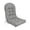 Light Gray, variant on Dark Navy Outdoor High Back Patio Chair Cushion 43.31 Inch Tufted Non- Tie-on Lounge Seat Pad