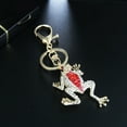 thumbnail image 4 of Naierhg Fashion Frog Metal Rhinestone Keyring Keychain Car Key Holder Bag Pendant Gift, 4 of 8