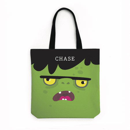 Personalized Halloween Tote Bag - Spooky Characters, Multiple Sizes