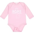 thumbnail image 3 of Inktastic It's Home- State  of Michigan Outline Distressed Text Boys or Girls Long Sleeve Baby Bodysuit, 3 of 5