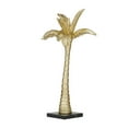 thumbnail image 6 of 9" x 20" Gold Polystone Palm Tree Sculpture, by DecMode, 6 of 8