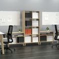 thumbnail image 6 of HON Basyx Commercial-Grade 66" High Modern Cube Bookcase, Real Wood Feet, Teak (BSXCUBETTT), 6 of 17