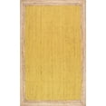 thumbnail image 2 of Indian Handmade Braided Natural Farmhouse Inner Yellow Jute Area Rugs , Home Décor Jute Rugs Size 8 x 11 Feet, 2 of 4